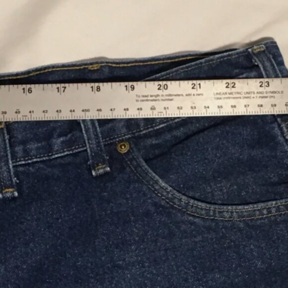 50x32 MENS CARHARTT B21 DST CLASSIC MED WASH BIG/TALL WORK DENIM JEANS IG 810 - Picture 3 of 12